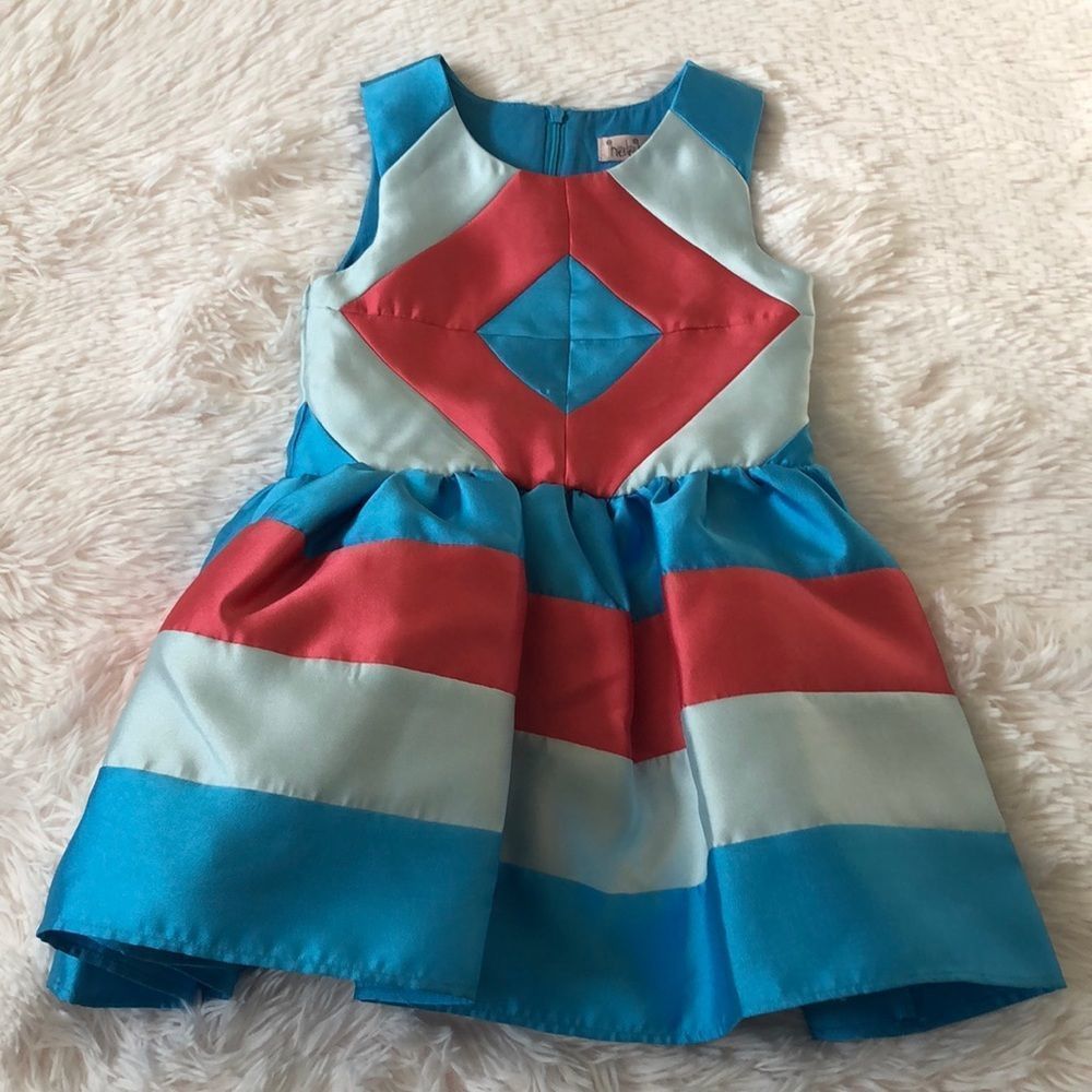 Halabaloo Girls Colorblock Dress, NWT Size 4T